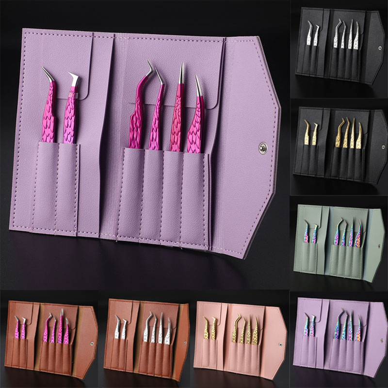 Planted Clip Tweezers - 6 шт., набор пинцетов для накладных