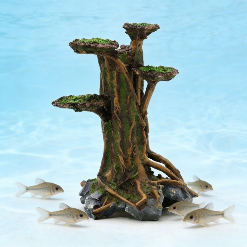 Planted Aquarium Moss - Искусственное дерево из мха, декоративный корень