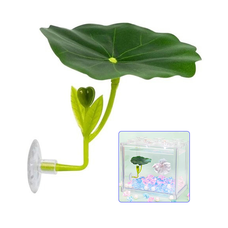 Planted Aquarium For Betta - 1 шт. гамак с зеленым листом