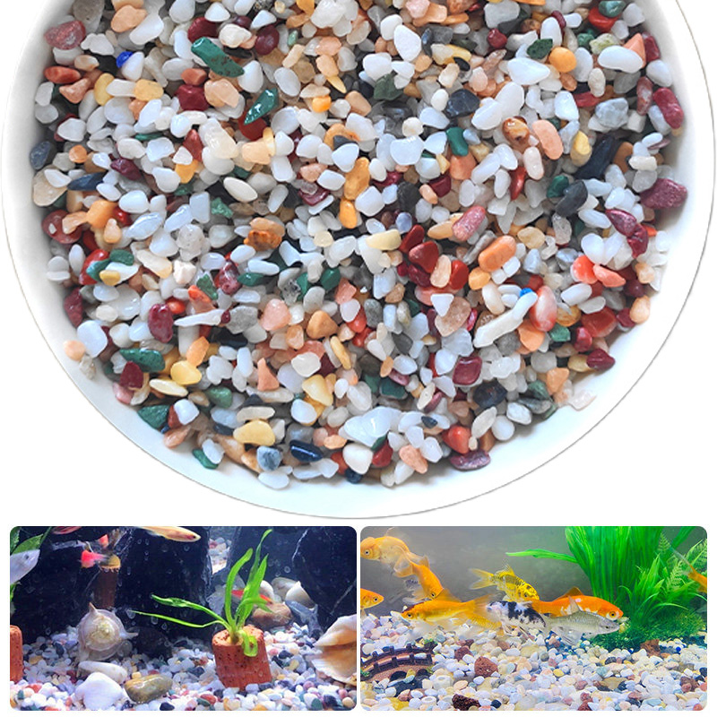Натуральный гравий 200~1000 г  – обзор и цена Aquarium Plant Gravel