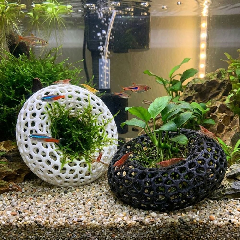 3D-печатная пещера-укрытие для – обзор и цена Planted Aquarium Moss
